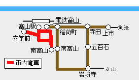 地鉄観光列車フリーきっぷ有効区間図