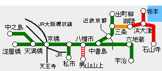 大阪京都びわ湖チケット有効区間図