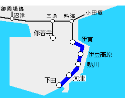 伊豆急行路線図