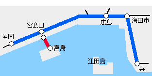 宮島安芸路自由周遊区間