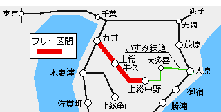 小湊鐵道路線図