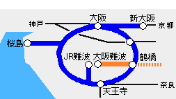 ONE KANSAI 伊勢志摩デジタル周遊フリーパス大阪地区のフリー区間